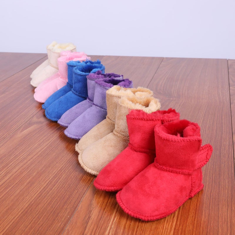 Hot new fur one baby shoes winter toddler shoes soft bottom non-slip baby shoes men's and women's children's shoes wholesale - Image 2