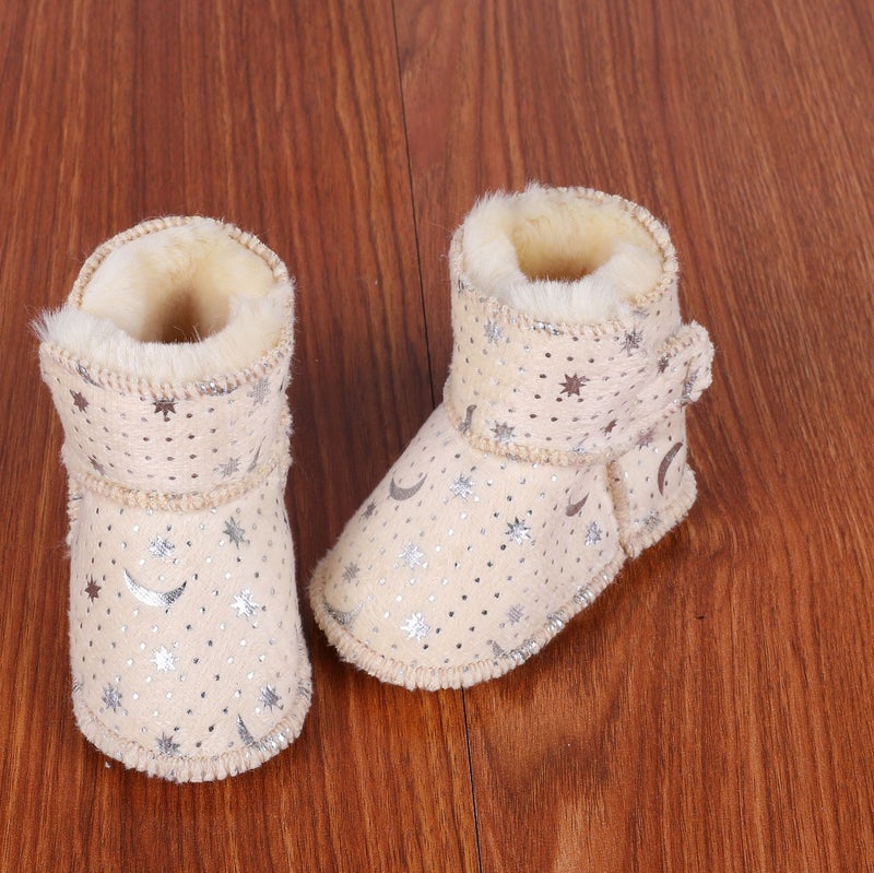 Hot new fur one baby shoes winter toddler shoes soft bottom non-slip baby shoes men's and women's children's shoes wholesale - Image 4
