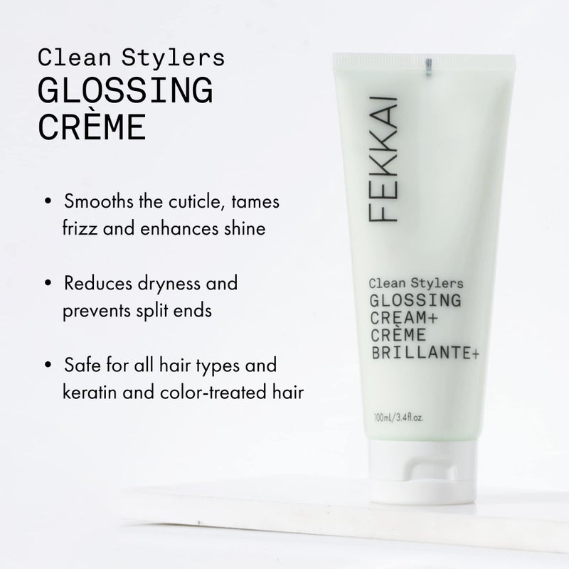 Fekkai Clean Stylers Glossing Cream - 3.4 oz - Provides Hydration, Smoothes Frizz & Boosts Shine - Free of Sulfates, Parabens, Phthalates - Vegan, Cruelty-Free - Image 2