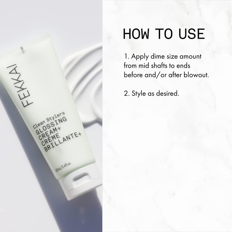 Fekkai Clean Stylers Glossing Cream - 3.4 oz - Provides Hydration, Smoothes Frizz & Boosts Shine - Free of Sulfates, Parabens, Phthalates - Vegan, Cruelty-Free - Image 5