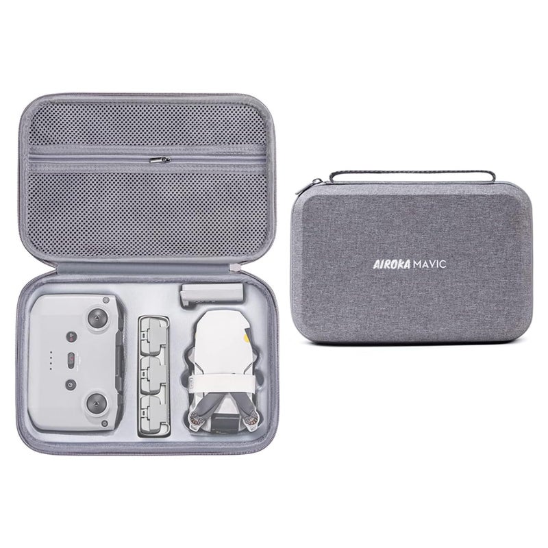 AIROKA Mini 4K Fly More Combo Carrying Case Drone Body Case Hard Shell Storage Bag Compatible for DJI Mini Drone series - Image 2