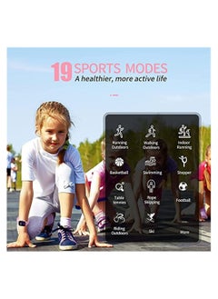 DMG TECH Fitness Tracker Watch for Kids, IP68 Waterproof Kids Smart Watch with 1.4" DIY Watch Face 19 Sport Modes, Pedometers, Heart Rate, Sleep Monitor, Great Gift for Boys Girls Teens 6-16  - Image 4