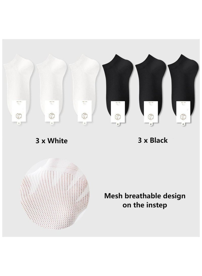 5 Pairs Per Set Summer Women's Thin Socks, Mesh Breathable Design, Casual Boat Socks  - Image 1