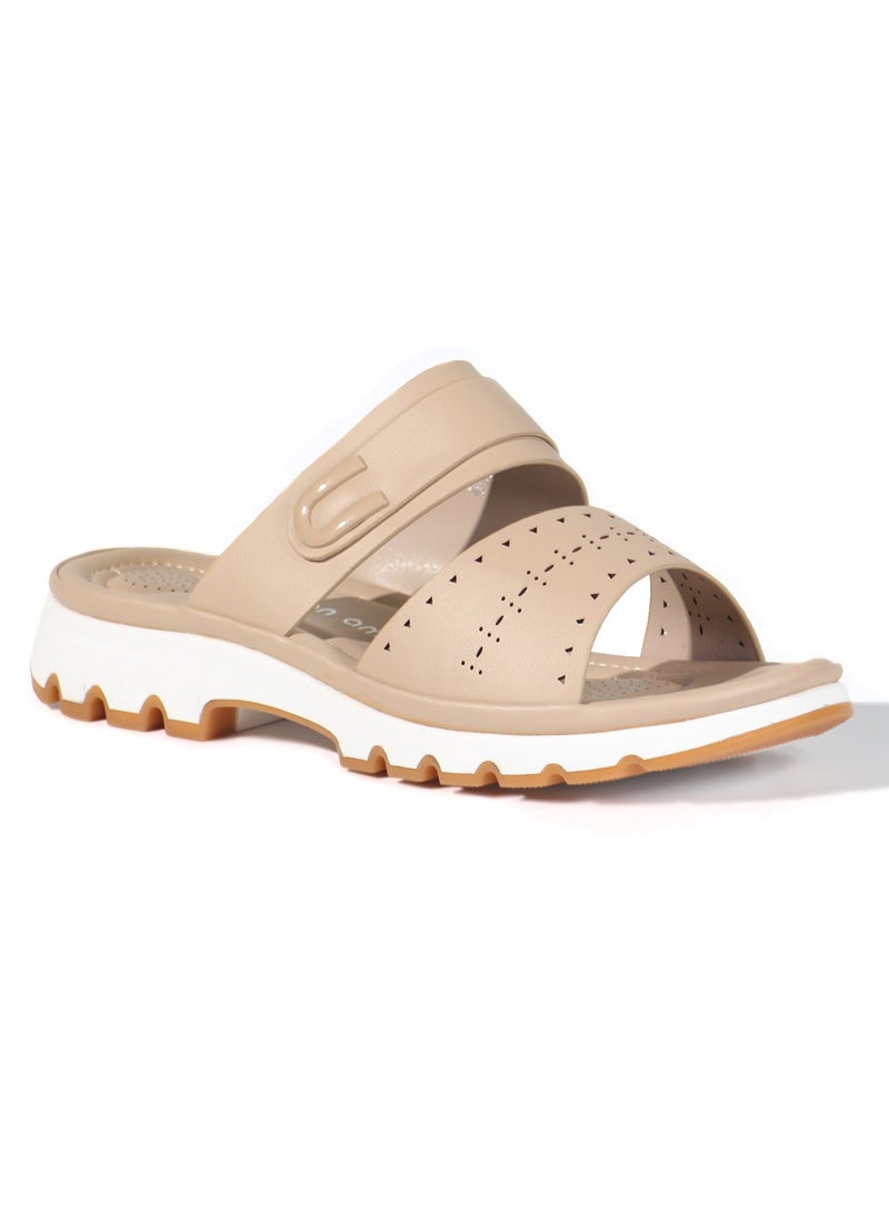 Mon Ami Flat Women Sandals | Open Toe, Casual Slide Women Shoes for Girls & Ladies | Lightweight Girls Sport Comfy Sandals  - Image 3
