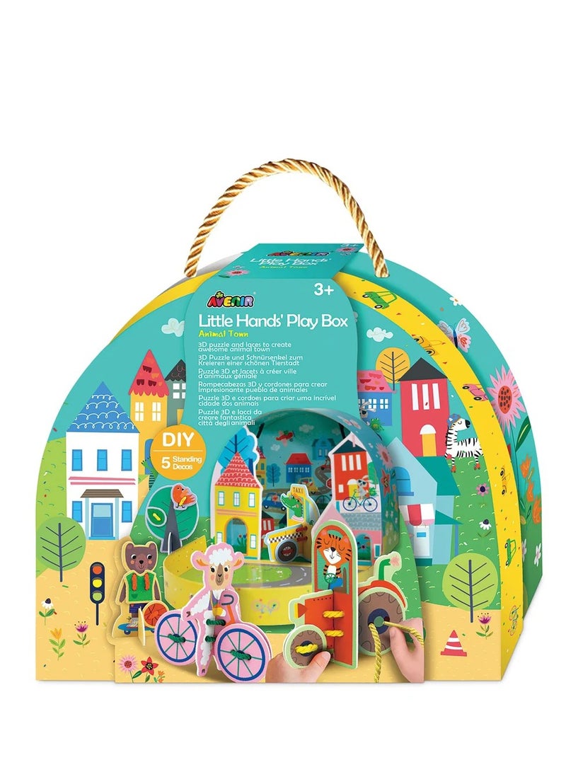 أفينير صندوق لعب الأيدي الصغيرة - مدينة الحيوانات