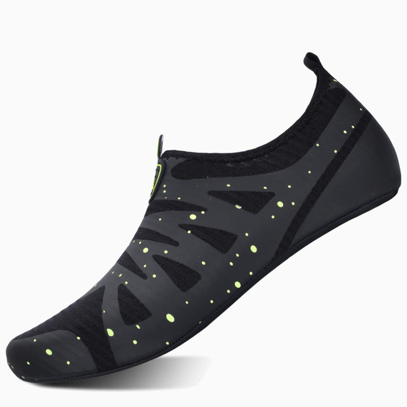 BARERUN Water Shoes Women's Men's Outdoor Beach Swimming Aqua Socks Quick-Dry Barefoot Shoes Surfing Yoga Pool Exercise Black 14-15 Women/12-13 Men - Image 4