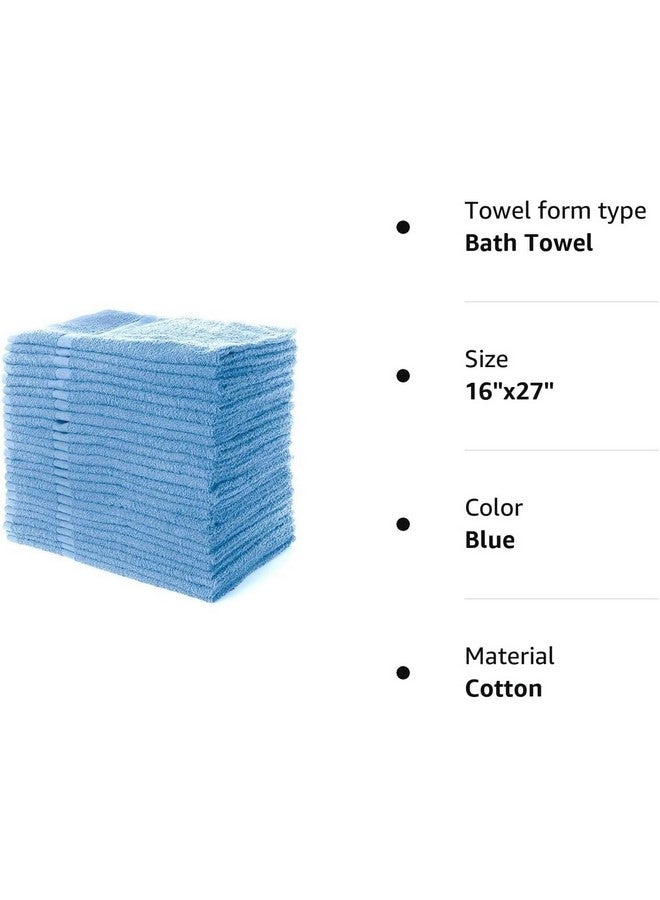 Simpli-Magic Cotton Hand Towels, 16"x27", 12 Pack, Blue - Image 3