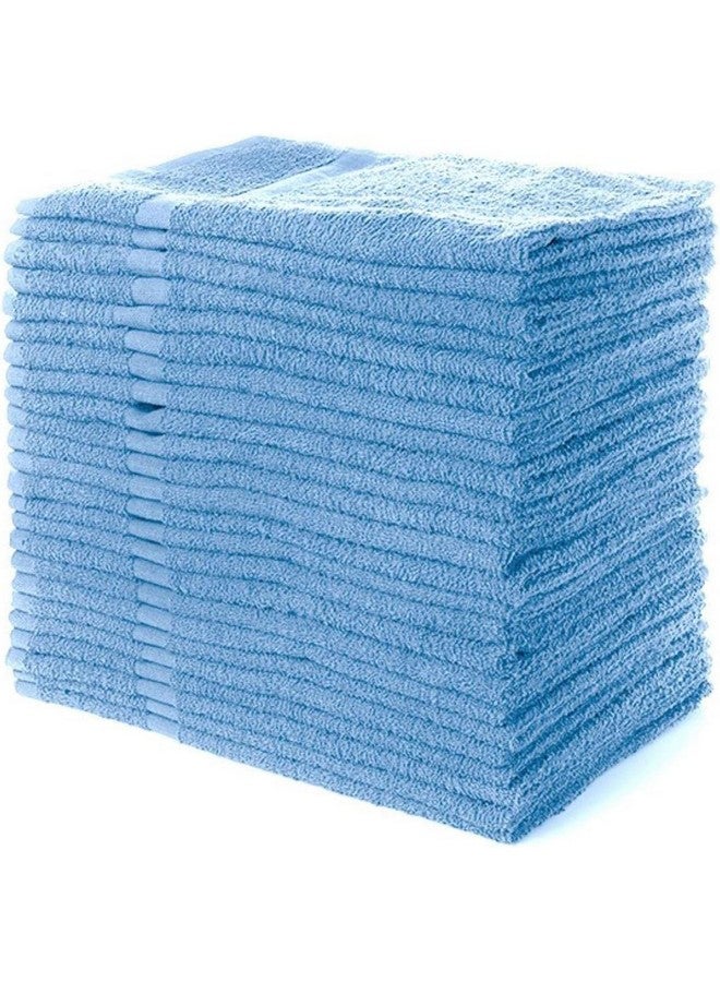 Simpli-Magic Cotton Hand Towels, 16"x27", 12 Pack, Blue - Image 1