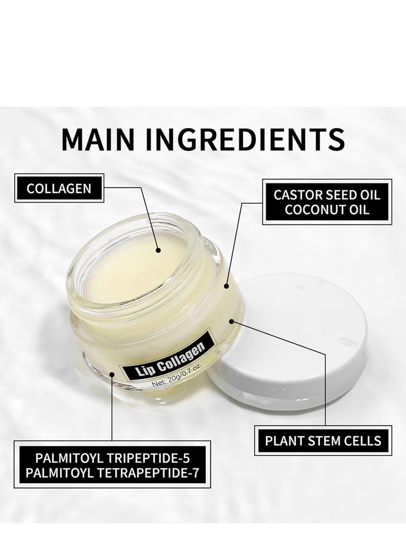 Generic Lip Collagen Mask, Lip Sleeping Mask With Peptide Complex, Collagen, Vitamins E, A, Lip Sleeping Mask, Moisturizing Lip Plumper Overnight, Lip Wrinkles Repair Overnight, for Extreme Dry Lips (20g)  - Image 5