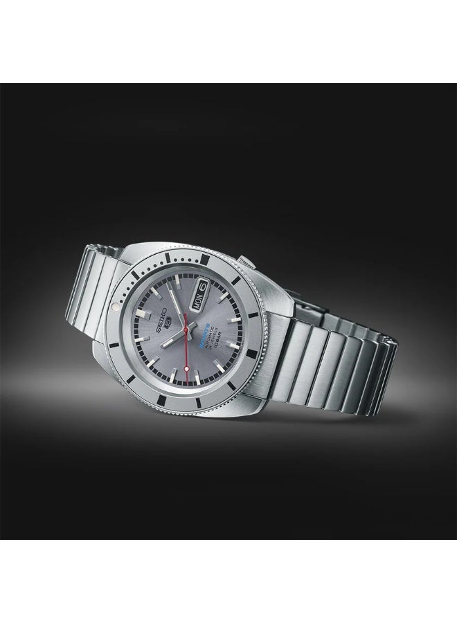 سيكو 5 Sports Limited Edition Heritage Design Automatic Watch SBSA269, 38.5 mm Silver Dial, Stainless Steel Case & Bracelet, 100 m WR - Image 2