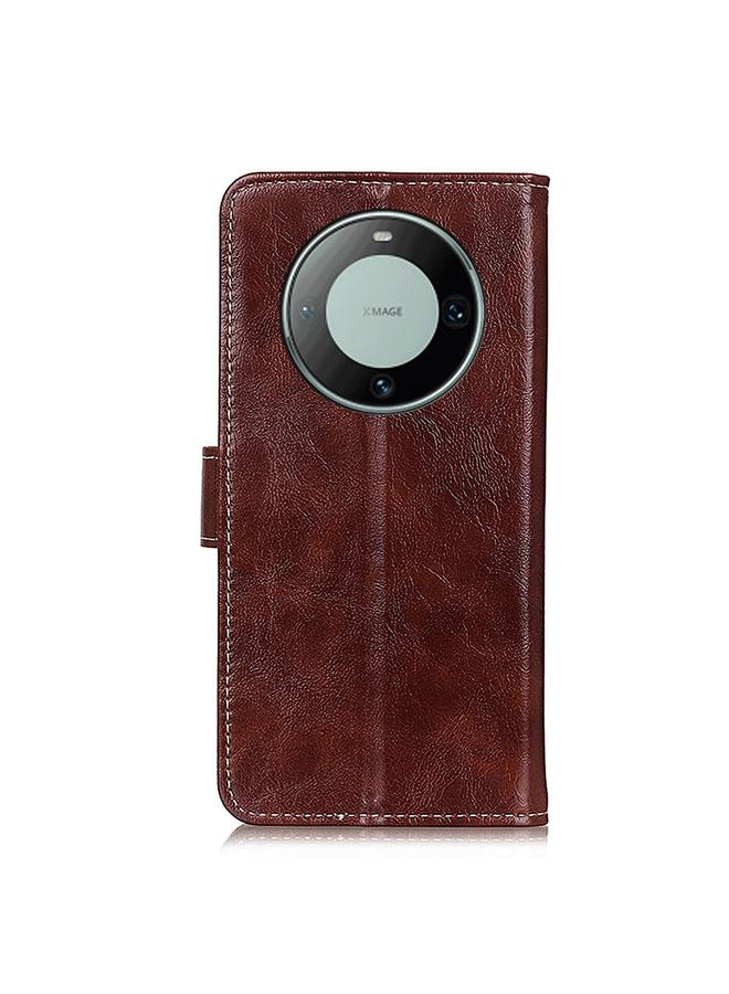 S-TOP Case For Huawei Mate 60 Pro Retro Crazy Horse Texture Horizontal Flip Leather Phone Case - Image 3