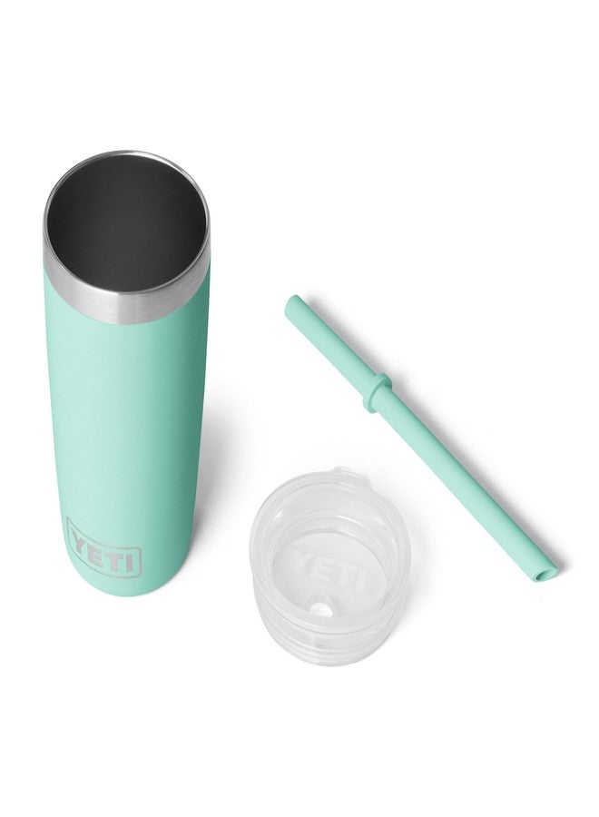 YETI Rambler Jr. 10 Oz Tumbler with Silicone Straw Lid, Seafoam - Image 3