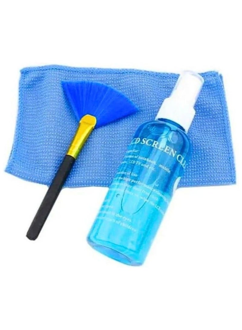 Screen Cleaner Kit – Spray, Microfiber Cloth & Soft Brush for Laptops, Monitors, TVs & Phones - Image 2