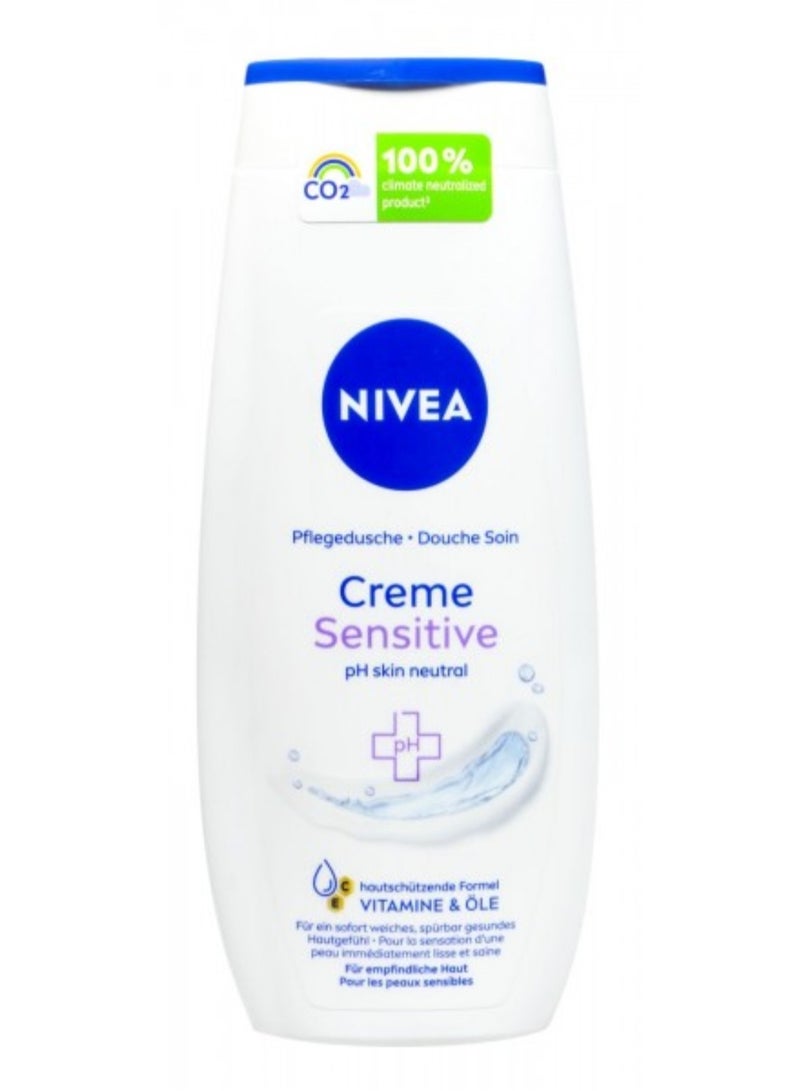 Nivea Sensitive Cream Shower Gel 250 ml - Image 1