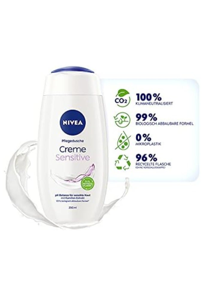 Nivea Sensitive Cream Shower Gel 250 ml - Image 4