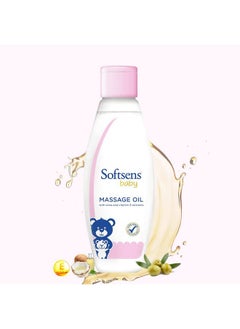 Softsens Daily Baby Skincare Essentials Kit | Moisturizing Cream, Massage Oil, Tear-Free Baby Wash + Shampoo, Lotion | Safe, Naturally-Enriched & Paraben-Free, 5  - Image 3