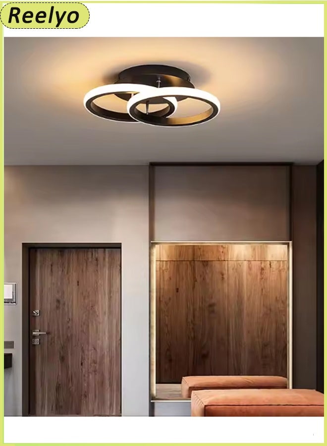 Reelyo 2PCS Led Ceiling Lights Chandeliers Nordic Lights Indoor Lighting Adjustable Integrated Hanging Lamp Small Modern Led Pendant Light Three-colours For Home Bedside Living Room Decoration Dining Tables Aisle Modern Light Nordic Iron Retro Loft Home Living Room Hanging Lamps Bedroom Luminaria Lighting, Kitchen Island Pendant Lights Fixtures WHITE - Image 5