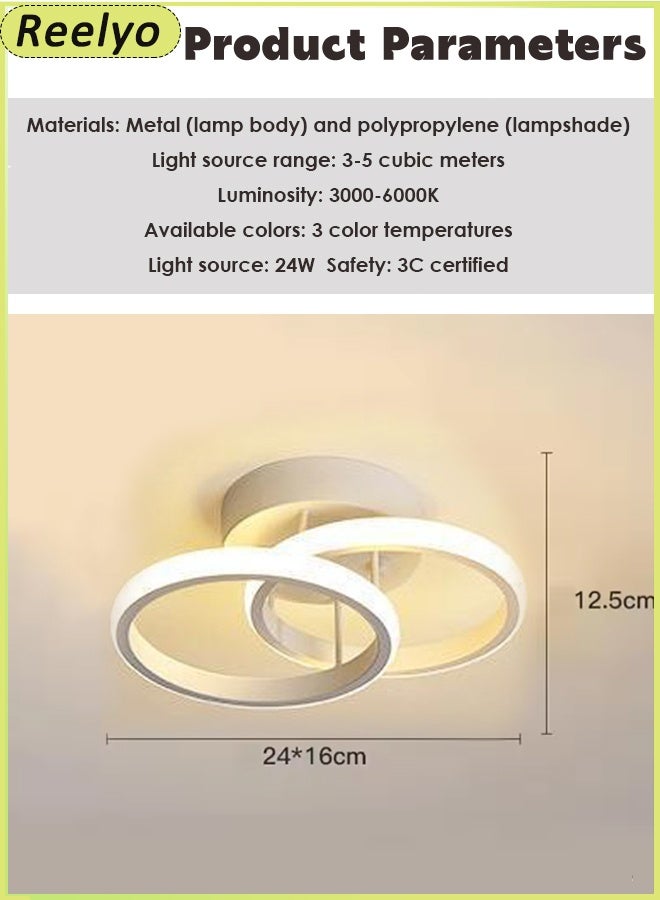 Reelyo 2PCS Led Ceiling Lights Chandeliers Nordic Lights Indoor Lighting Adjustable Integrated Hanging Lamp Small Modern Led Pendant Light Three-colours For Home Bedside Living Room Decoration Dining Tables Aisle Modern Light Nordic Iron Retro Loft Home Living Room Hanging Lamps Bedroom Luminaria Lighting, Kitchen Island Pendant Lights Fixtures WHITE - Image 2