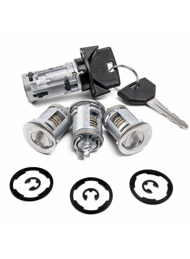 RHAOCZIYAUTO Ignition Switch Lock Cylinder with Door Lock & Keys Fit for Jeep Wrangler YJ Cherokee XJ 1990-1995 Comanche 91-92 Grand Cherokee ZJ Dodge Viper 92-93 Replaces# 17250.05, 924-908, 4720929K, 5161055AA - Image 1