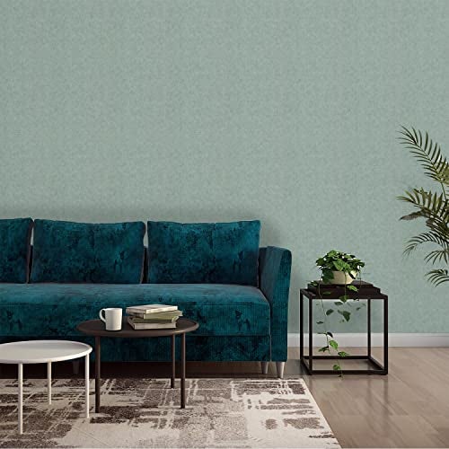 Asian Paints ezyCR8 Green Quiet Refuge Abstract Design Non-Adhesive Wallpaper for Home & Office, Easy Application, Water Resistant, PVC Coated, Interior Décor (53cm x 950cm)| (54 sq. ft. per roll) - Image 1