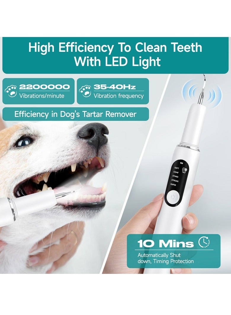 Generic Pet Ultrasonic Teeth Cleaner | Dog Tartar and Plaque Remover | 5-Mode LED Electric Dental Cleaning Kit  - Image 3