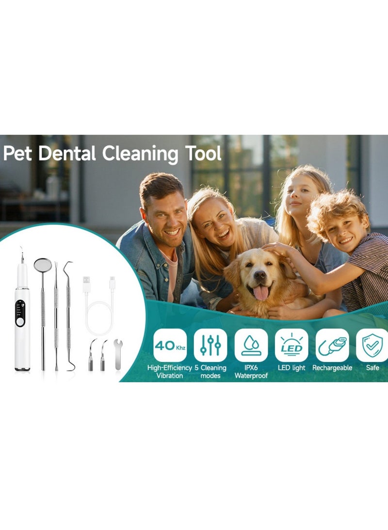 Generic Pet Ultrasonic Teeth Cleaner | Dog Tartar and Plaque Remover | 5-Mode LED Electric Dental Cleaning Kit  - Image 5