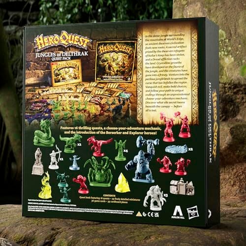 Avalon Hill HeroQuest Jungles of Delthrak Quest Pack | Roleplaying Games | Ages 14+ | 2 to 5 Players | Requires HeroQuest Game System to Play - Image 2