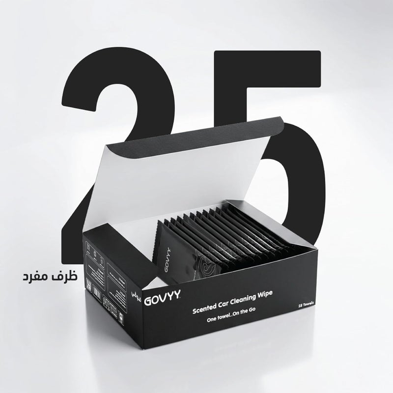 Govyy Car Cleaning Wipes – 25 Individually Wrapped Towels for Effective Removal of Stains, Dust, and Daily Dirt, Designed for Safe Use on All Interior Surfaces Including Plastic and Synthetic Leather - Image 5