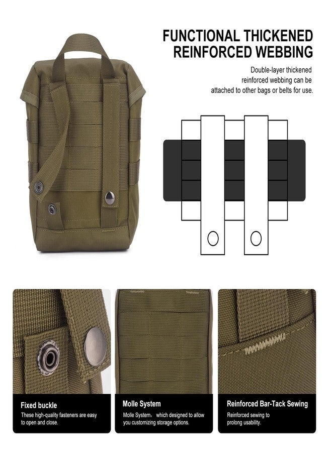 Mardingtop Molle Tactical Drawstring Pouch, Medical Pouch,Adjustable Military First Aid Pouch for Hiking,Camping,Trekking - Image 5