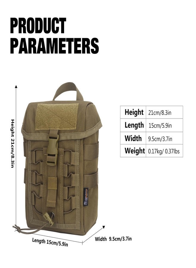 Mardingtop Molle Tactical Drawstring Pouch, Medical Pouch,Adjustable Military First Aid Pouch for Hiking,Camping,Trekking - Image 2