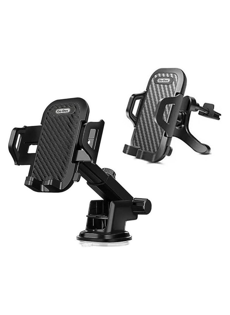 Go-Des Car Mobile Holder, 360 Degree Rotation & Adjustable Mobile Stand for Car Dashboard Windshield and Air Vent - Image 3