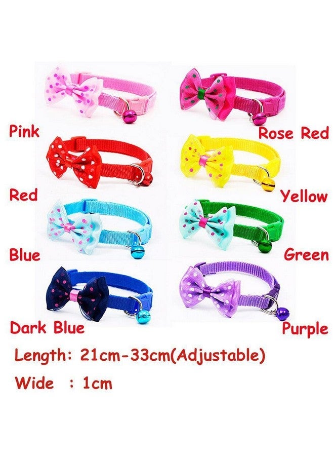 طوق قطط، حزام ربطة عنق على شكل فيونكة، ربطة عنق لطيفة على شكل جرس قابلة للتعديل للجراء والقطط الصغيرة (أخضر) - Image 5