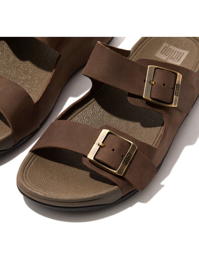 FitFlop - 049-721 Fitflop Men Gogh Moc Buckle Leather GD2-167 Chocolate - Image 1