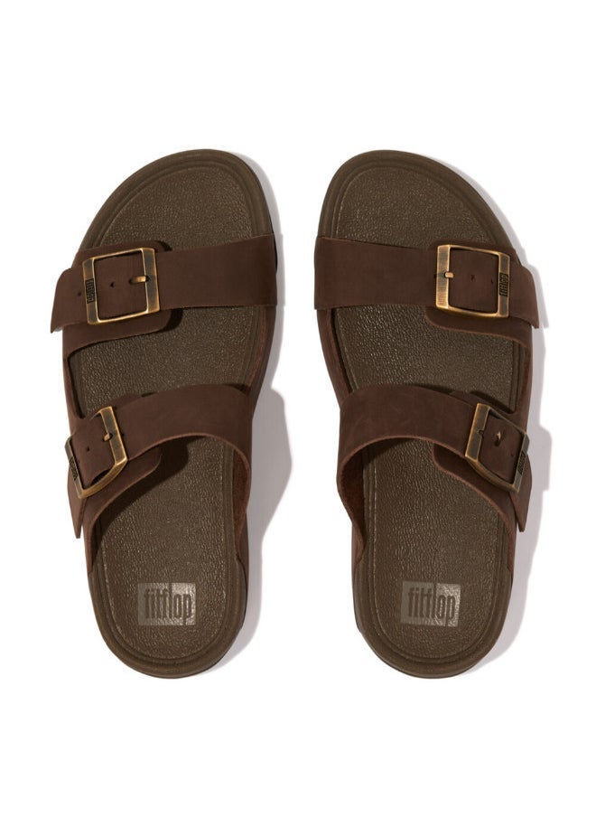 FitFlop - 049-721 Fitflop Men Gogh Moc Buckle Leather GD2-167 Chocolate - Image 1