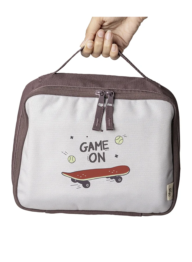 Citron Insulated Square Lunch Bag - Cool Kid - Thermal Bag with Carry Handle