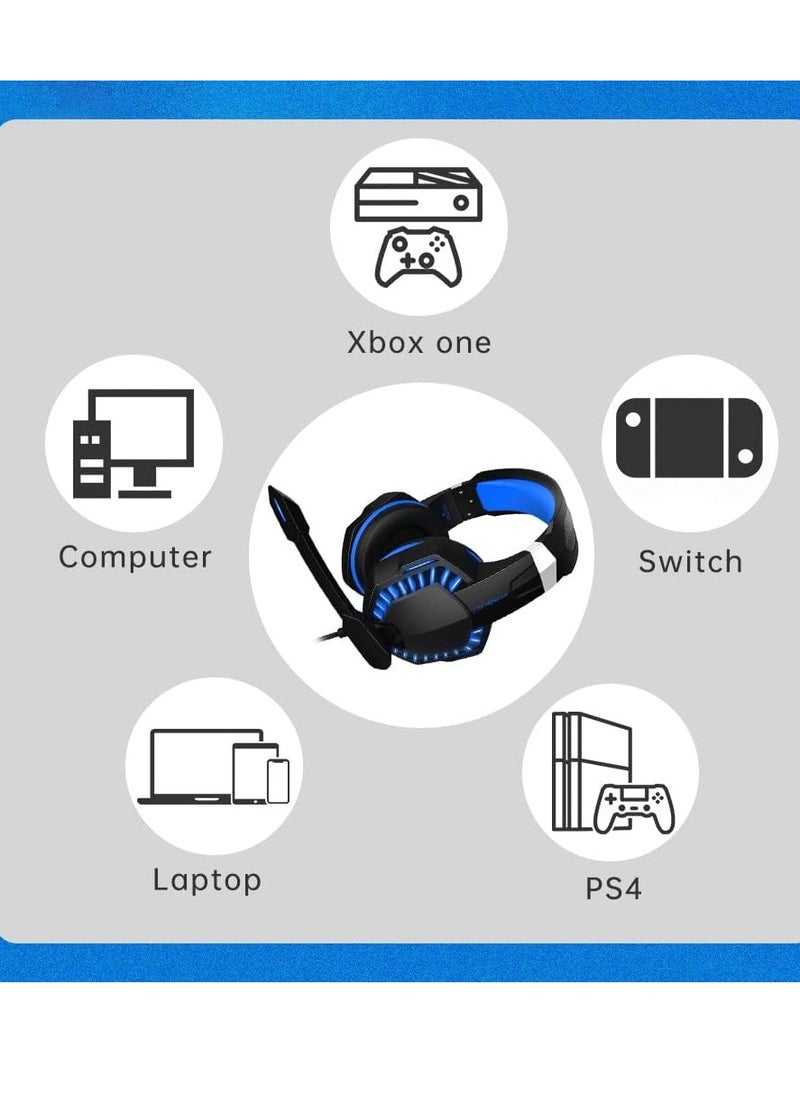 Python Fly G2000 PRO Wired Over Ear Gaming Headphones 7.1 Surround Sound Noise Isolating 120-degree Adjustable Mic 40mm Driver - for PC, PS5, Xbox, Mobiles, Tablets, Laptops  - Image 2