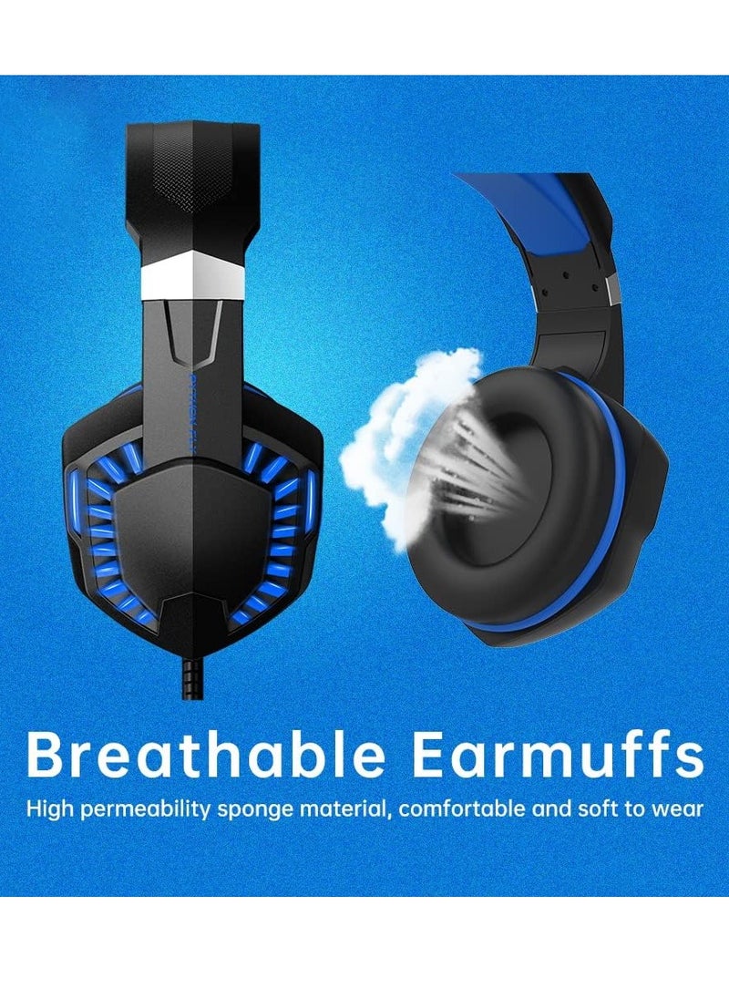 Python Fly G2000 PRO Wired Over Ear Gaming Headphones 7.1 Surround Sound Noise Isolating 120-degree Adjustable Mic 40mm Driver - for PC, PS5, Xbox, Mobiles, Tablets, Laptops  - Image 4