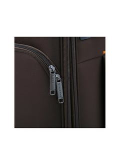 GIORDANO Softside Luggage Spinner Trolley Bag 3 Pieces Set,Brown (S-20",M-24",L-28")  - Image 5