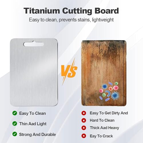 KBV Stainless Steel Cutting Board for Kitchen, SS Chopping Cutting Board Large 35 X 25 CM, Vegetable, Fruit, Cutting, Kneeding,Heavy Duty Chopping Board Heavy Duty Rust Free - Image 3