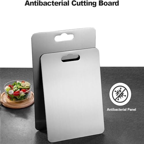 KBV Stainless Steel Cutting Board for Kitchen, SS Chopping Cutting Board Large 35 X 25 CM, Vegetable, Fruit, Cutting, Kneeding,Heavy Duty Chopping Board Heavy Duty Rust Free - Image 5