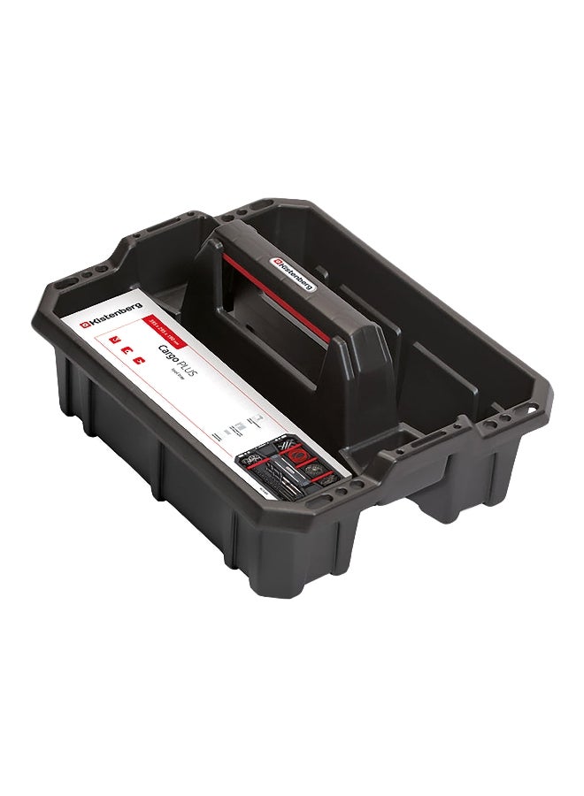 Kistenberg Cargo Plus 40 High-Quality Sturdy Workshop Tool Carrier Tray Black 190 x 395 x 295 mm - Image 1