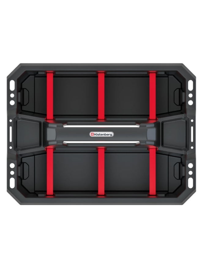 Kistenberg Cargo Plus 40 High-Quality Sturdy Workshop Tool Carrier Tray Black 190 x 395 x 295 mm - Image 2