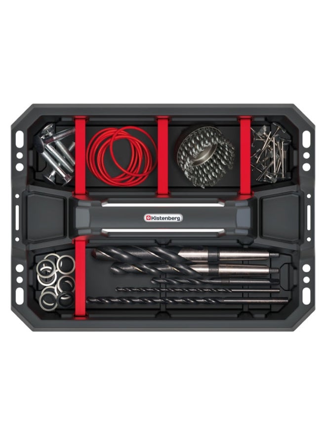 Kistenberg Cargo Plus 40 High-Quality Sturdy Workshop Tool Carrier Tray Black 190 x 395 x 295 mm - Image 3