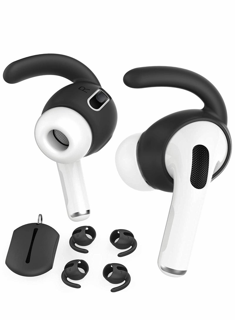 SYOSI 3 Pairs Ear Hooks Covers for AirPods Pro, Anti-Slip Ear Tips with Storage Pouch Compatible with Apple AirPods Pro - Image 1