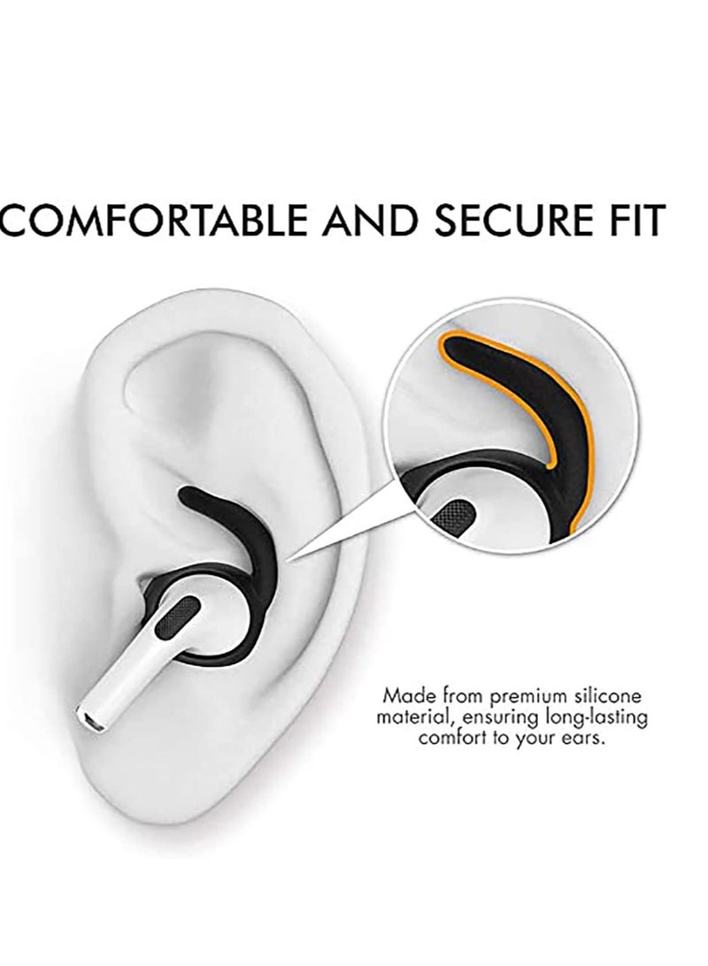 SYOSI 3 Pairs Ear Hooks Covers for AirPods Pro, Anti-Slip Ear Tips with Storage Pouch Compatible with Apple AirPods Pro - Image 2