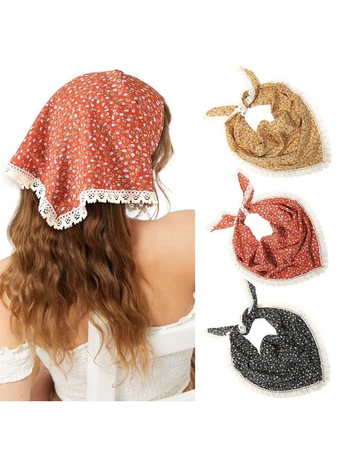Molans Bandana Headband Chiffon Scarf Headbands Hair Bandana Floral Hair Kerchief Print Hair Scarves Kerchief For Women - Image 1