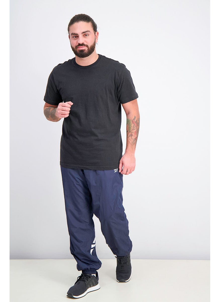 Reebok Men Regular Fit Reversible Track Pants, Co Navy  - Image 4
