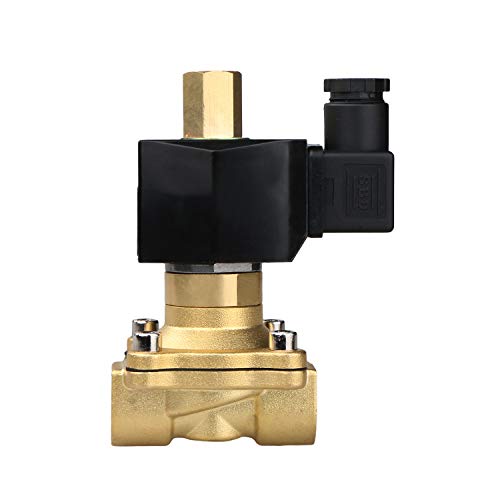 U.S. Solid 1/2" Brass 12V DC Electric Solenoid Valve Normally Open Air Non-potable Water NBR - Image 4