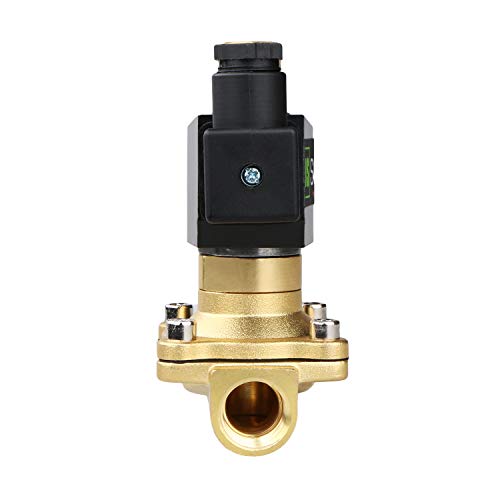 U.S. Solid 1/2" Brass 12V DC Electric Solenoid Valve Normally Open Air Non-potable Water NBR - Image 5