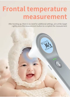 GIFT Digital Thermometer for Adults and Kids, Accurate Ear and Forehead Temperature Readings - Fever Alarm - Touchless Ideal for Babies Toddlers Infants Sensiors - Large LED Display - Home Use  - Image 2